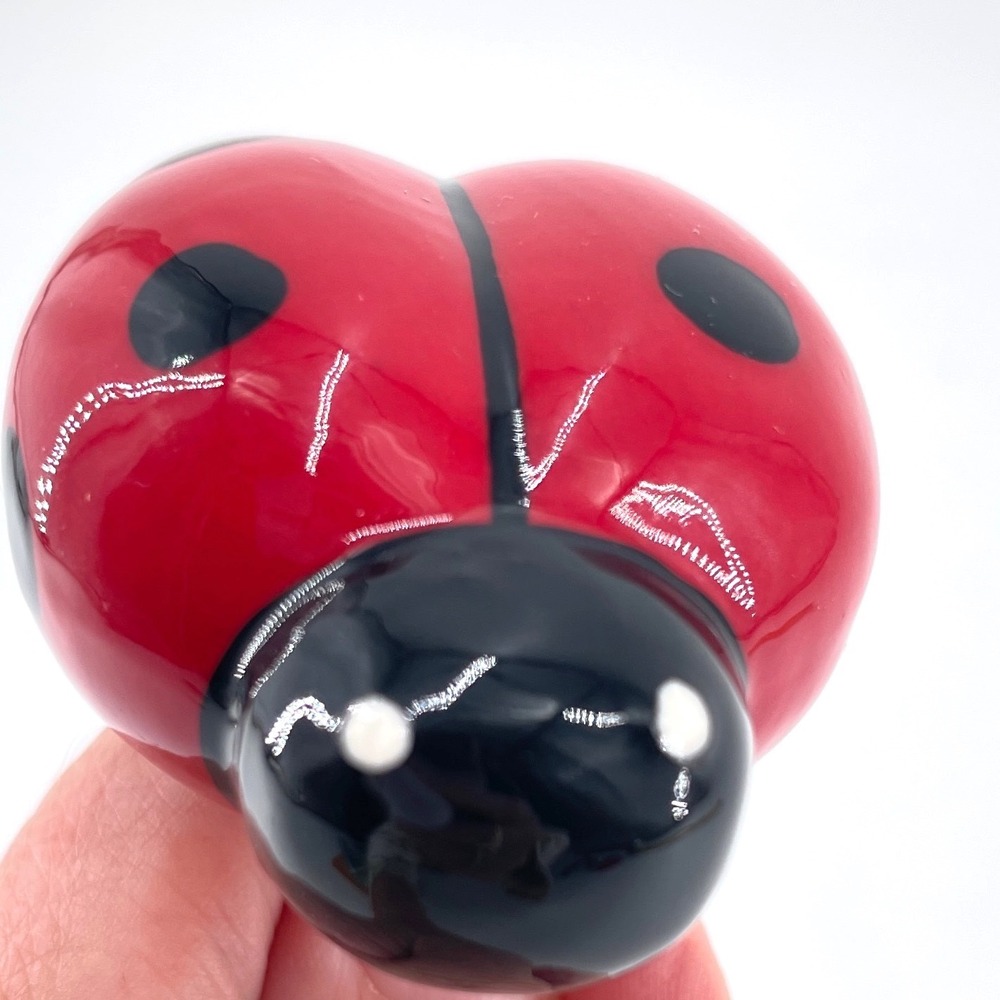 Nora Fleming Lil' Ladybug Mini Charm A115 Red Black Ceramic